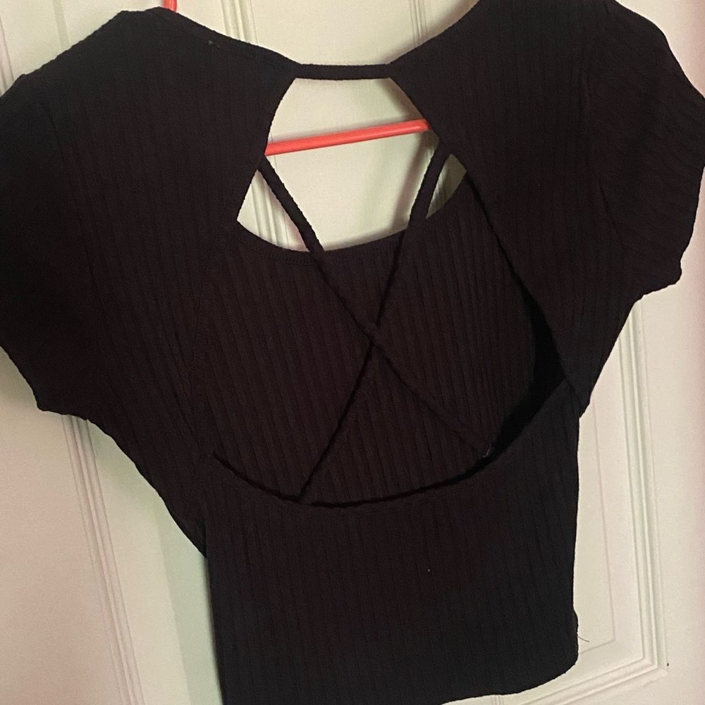 Black Crop Top